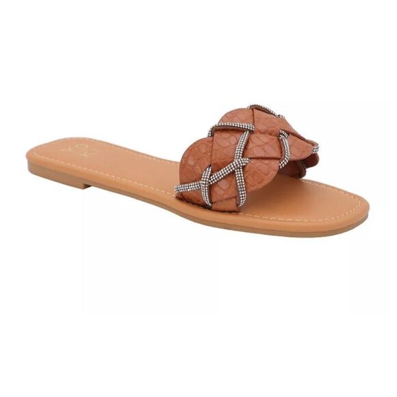 Yoki Alabama 20 Flat Sandals Rust Size 10 New in box - Picture 1 of 10